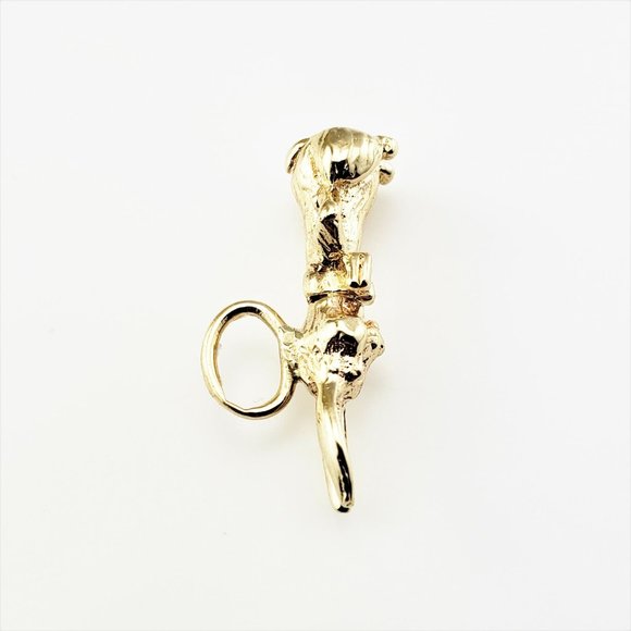 Vintage 10 Karat Yellow Gold Rabbit Charm #8272 - Picture 4 of 7